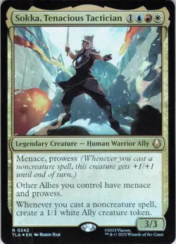 MTG Sokka, Tenacious Tactician (242) | NM Foil | Avatar The Last Airbender {TLA} - Image 2