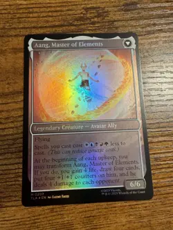 MTG Magic The Gathering Avatar Aang, Aang Master of Elements FOIL Mythic! - Image 2