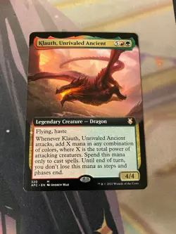 MTG - KLAUTH UNRIVALED ANCIENT - MYTHIC - EXTENDED ART - NM - AFC - Image 1