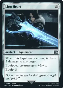 MTG Lion Heart Foil NM FINAL FANTASY Magic 261 - Image 1