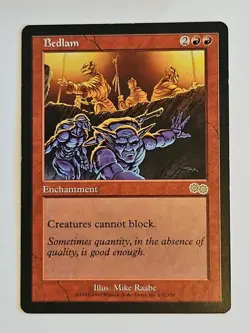 Lightly Played Bedlam Urza's Saga Mtg Magic the Gathering - LP - Image 1