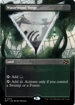 Wastewood Verge BORDERLESS Aetherdrift Magic MTG NM - Image 1