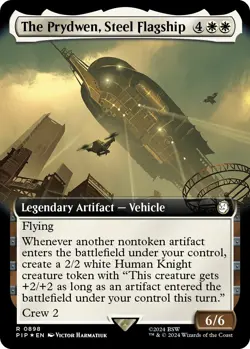 MTG Foil - The Prydwen, Steel Flagship (Extended Art) (Surge Foil) - 898 / NM / - Image 1