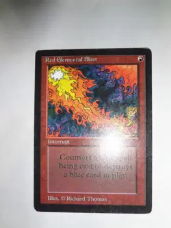 MTG MAGIC THE GATHERING CARD ORIGINAL BETA RED ELEMENTAL BLAST INSTANT x1 - Image 3