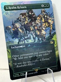 1x - A Realm Reborn - FOIL BORDERLESS TRACK FOIL #566 - Final Fantasy - NM MTG - Image 3