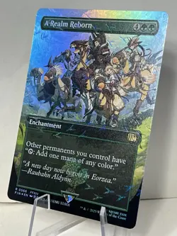 1x - A Realm Reborn - FOIL BORDERLESS TRACK FOIL #566 - Final Fantasy - NM MTG - Image 4