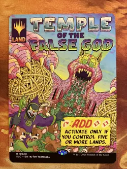 MTG Showcase Temple of the False God Secret Lair: An Encyclopedia of MagicT NM!! - Image 1
