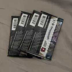 Pokemon Sword & Shield TCG Darkness Ablaze Sealed 4 Booster Pack Art Set - Image 2