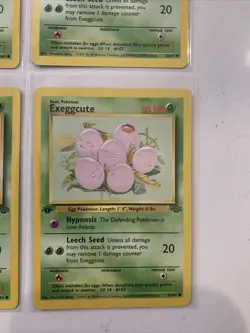Pokemon 1st Edition Jungle Set COMMON Exeggcute 52/64 x4 LOT - Image 4