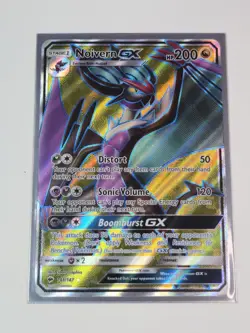 Pokemon TCG Sun & Moon Burning Shadows Noivern GX 141/147 Holo Full Art - Image 1