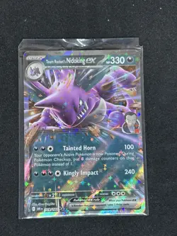 Pokemon TCG Team Rocket's Nidoking EX 119/182 Destined Rivals Double Rare - Image 1