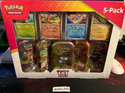 Pokemon TCG Scarlet & Violet 151 Mini Tins Costco Bundle, 5 Pack - Sealed - Image 1