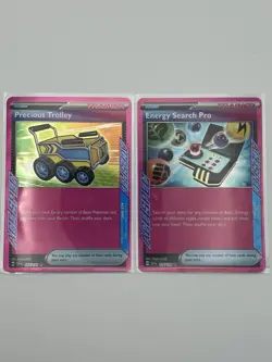 Pokemon Precious Trolley 185/191 And Energy Search Prob 176/191 Surging Sparks - Image 1