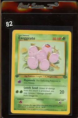 POKEMON 1ST. EDITION EXEGGCUTE 52/64 JUNGLE COMMON NEAR MINT - Image 2