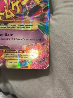 Pokemon TCG M Gengar EX 121/119 Phantom Forces Holo Secret Rare Gold DMG - Image 5