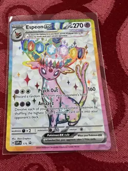 Pokemon Espeon ex SVP 175 Premium Figure Collection Black Star Promo - Image 1