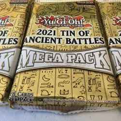 Yugioh 2021 Tin of Ancient Battles Mega Pack Booster Packs Lot of 3 - Image 2