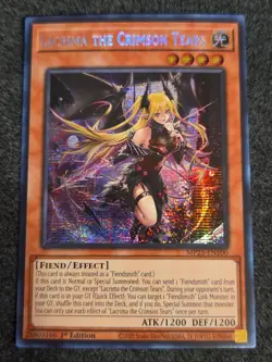 Yugioh 1x Lacrima the Crimson Tears Secret MP25-EN100 2025 Mega-Pack 1st Ed NM - Image 1