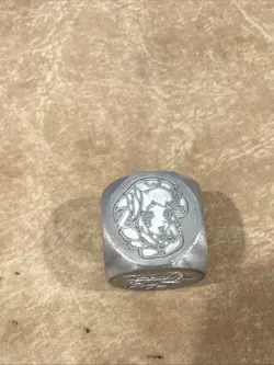 Manamoon Dragonmaid Dice Amanda Lapalme Holographic Metal Dice Grey Yugioh Rare - Image 2