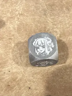 Manamoon Dragonmaid Dice Amanda Lapalme Holographic Metal Dice Grey Yugioh Rare - Image 4