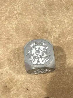 Manamoon Dragonmaid Dice Amanda Lapalme Holographic Metal Dice Grey Yugioh Rare - Image 5