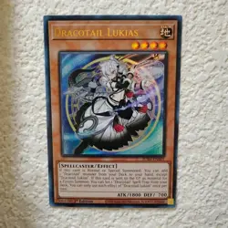 Dracotail Lukias JUSH-EN001 Ultra Rare Justice Hunters Yu-Gi-Oh NM/MINT - Image 1