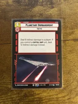 Star Wars Unlimited Planetary Bombardment JTL 181 - Image 1