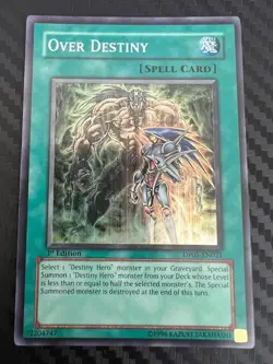 Yugioh Over Destiny DP05-EN021 Super Rare 1st Ed VLP - Image 1