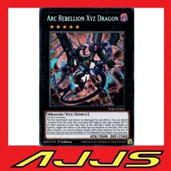 YuGiOh - Arc Rebellion XYZ Dragon - PHRA EN041 Secret Rare 1st Edition NM/M - Image 1