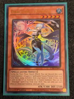 Dracotail Faimena JUSH-EN002 Ultra Rare 1st Ed NM Yugioh - Image 1