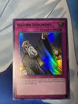 Solemn Judgment LART-EN014 Ultra Rare Promo Light-play - Image 1