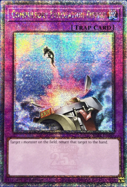 Compulsory Evacuation Device RA01-EN069 Quarter Century Secret 1st Ed YuGiOh TCG - Image 1