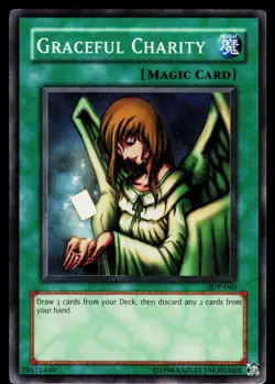 Yugioh! Graceful Charity SDP-040 Super Rare HP - Image 1
