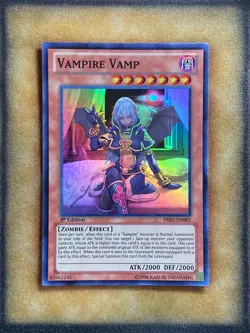 Yugioh Vampire Vamp PRIO-EN085 Super Rare 1st Ed MP - Image 1