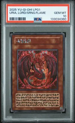 2025 YU-GI-OH! LPG1 URIA, LORD OF SEARING FLAMES PSA 10 - Image 1