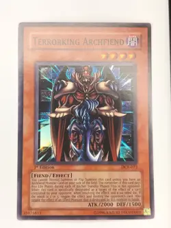 Yu-Gi-Oh! DCR-072 Terrorking Archfiend Super Rare 1st Edition LP - Image 1