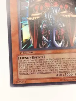 Yu-Gi-Oh! DCR-072 Terrorking Archfiend Super Rare 1st Edition LP - Image 4