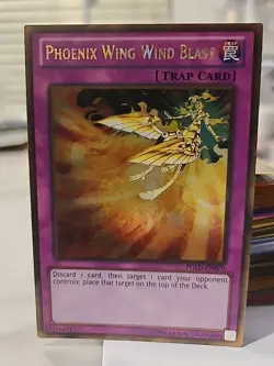 Yu-Gi-Oh! Phoenix Wing Wind Blast PGLD-EN070 Unlimited Gold Rare LP - Image 1