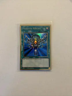 Yugioh Monster Reborn MAGO-EN045 Gold Rare 1st Ed LP - Image 1
