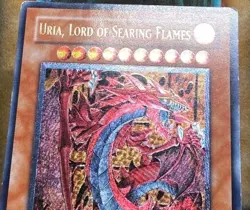 Yugioh Uria, Lord of Searing Flames SOI-EN001 Ultimate Rare 1st Ed MP - Image 2