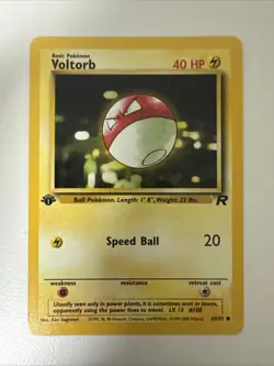 Voltorb 69/82 1st Edition Team Rocket - NM Pokemon Card - Image 1