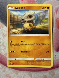 Cubone Common SM - Crimson Invasion 52/111 NM English Pokemon Card - Image 1