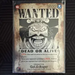 Gol D Roger OP09-118 SP Wanted Poster Manga OP13 One Piece Card English Carrying - Image 1