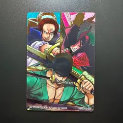 S1227 Zoro Shanks Mihawk HOLO F04-43 OR Japanese One Piece AR Carddass Card - Image 1