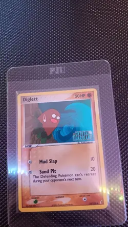 Diglett 50/100 Common Crystal Guardians Reverse Holo Pokemon Card Stamped - Image 1
