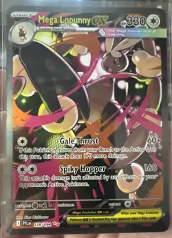 ENGLISH Mega Lopunny EX SIR 128/094 Phantasmal Flames NEAR MINT Pokemon Card - Image 1