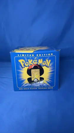 Limited Edition 23k Gold-Plated Pokemon Trading Cards Complete Sealed Set Of 6 - Image 4