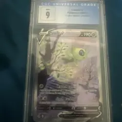 Celebi v Full Alternate Art Holo Pokemon TCG Card 245/264 SWSH Fusion Strike - Image 1