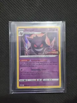 Pokemon Gengar SWSH241 Lost Origin Prerelease Holo Black Star Promo Perfect Card - Image 1