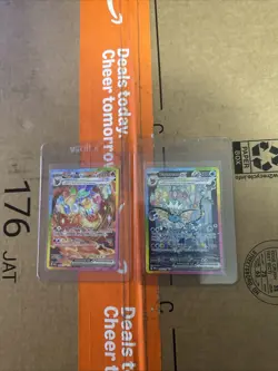 Pokemon Vaporeon and Flareon Prismatic Evolutions Holo Card Set 2 Cards - Image 1